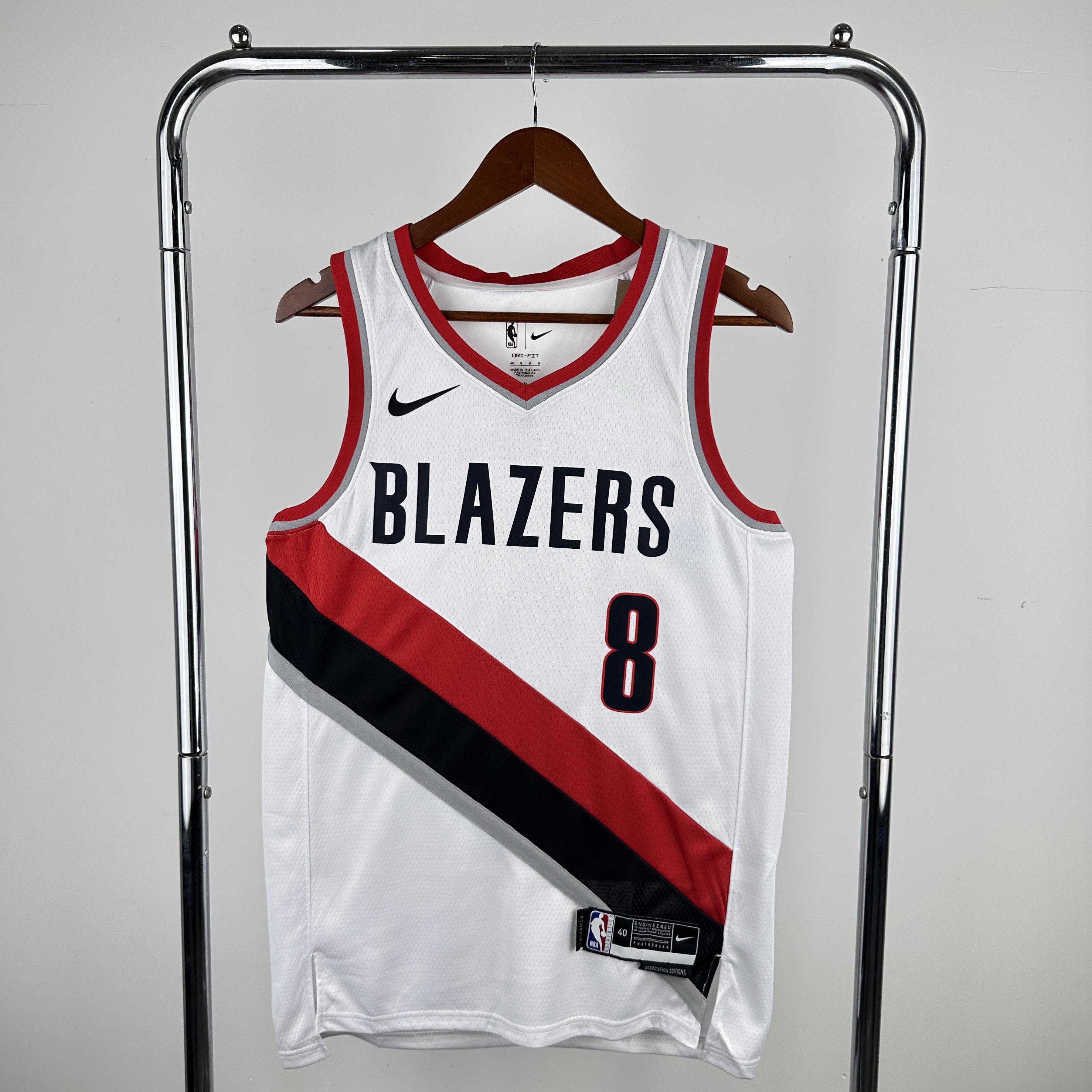 Men Portland Trail Blazers #8 Avdija White Nike NBA 2024 Jersey